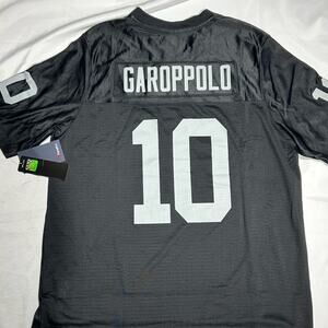 Las Vegas Raiders Garoppolo Vapor Jersey mens Size L Black NWT